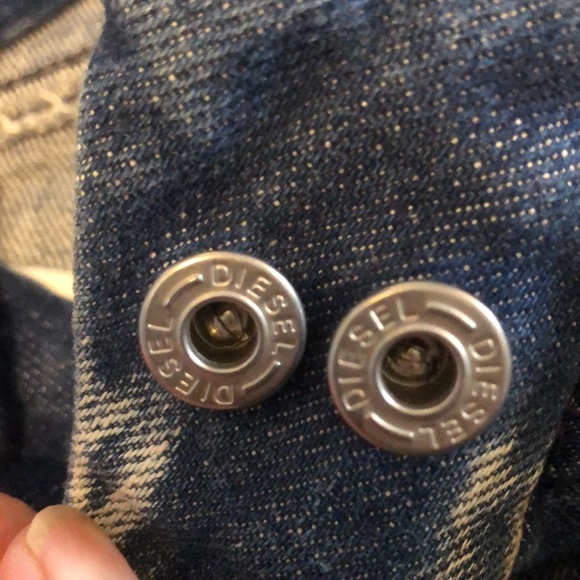 DIESEL Industry boot cut distressed Jeans button fly sz 26 - Picture 5 of 16